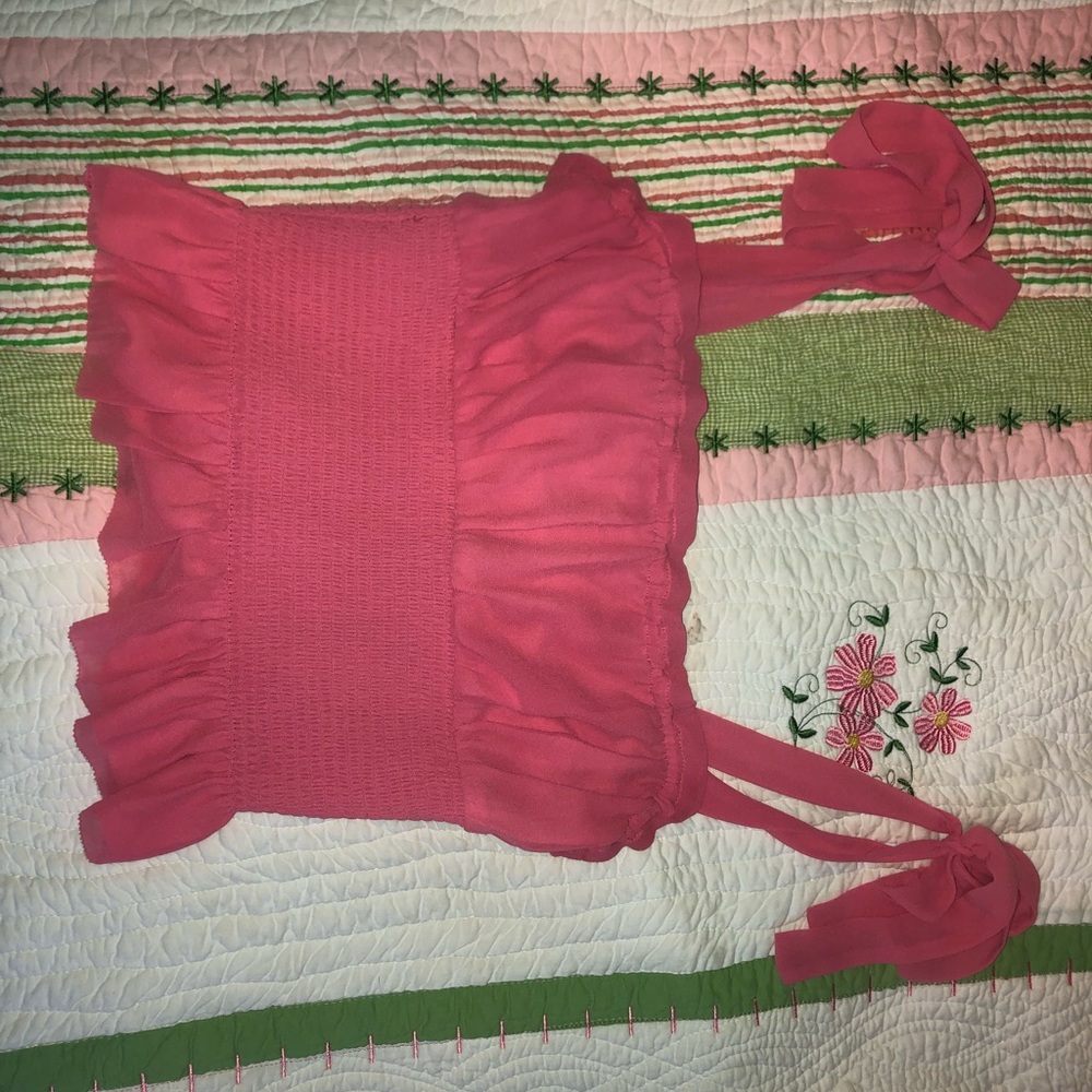 Aritzia pink Ballad camisole